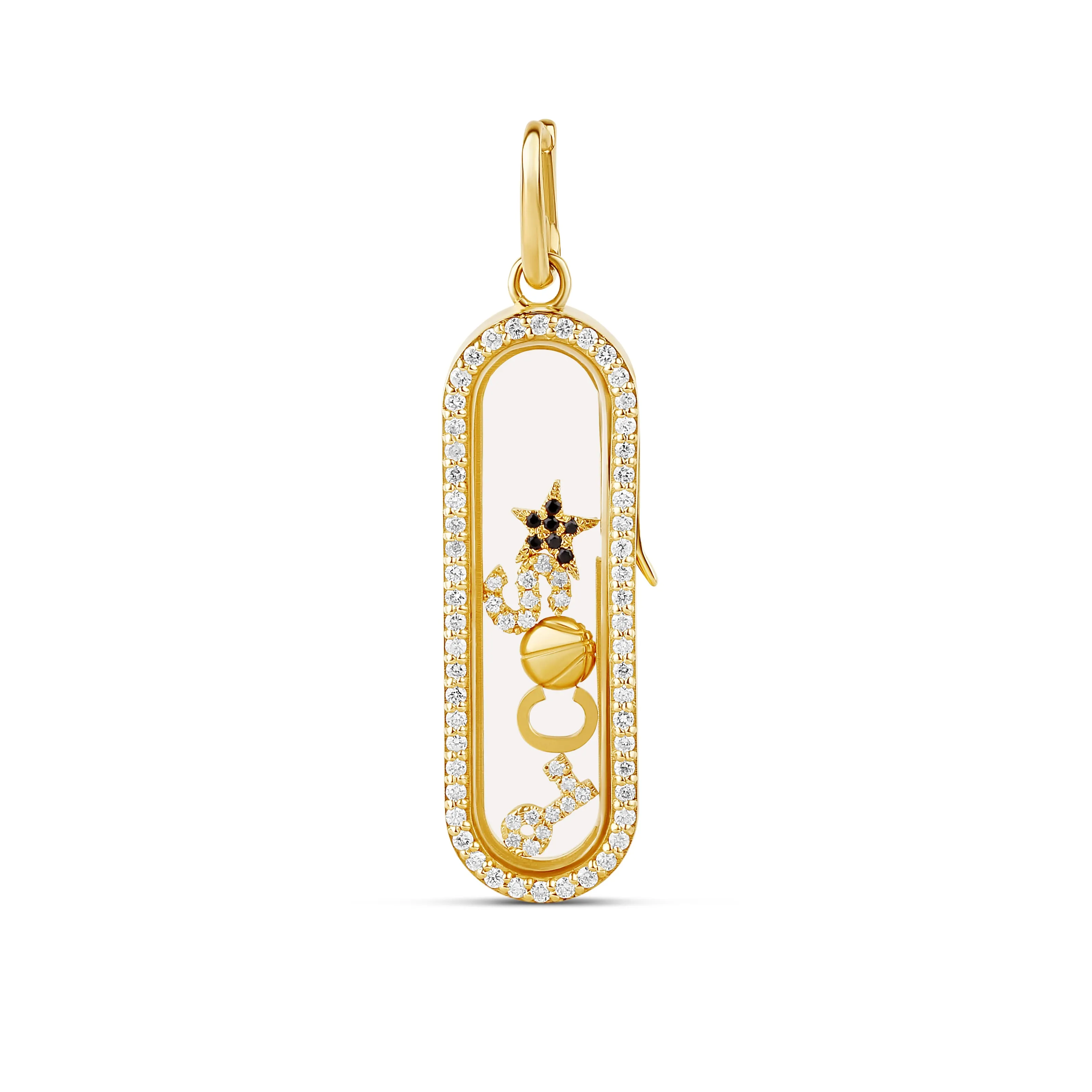 Diamond Glass Charm Locket