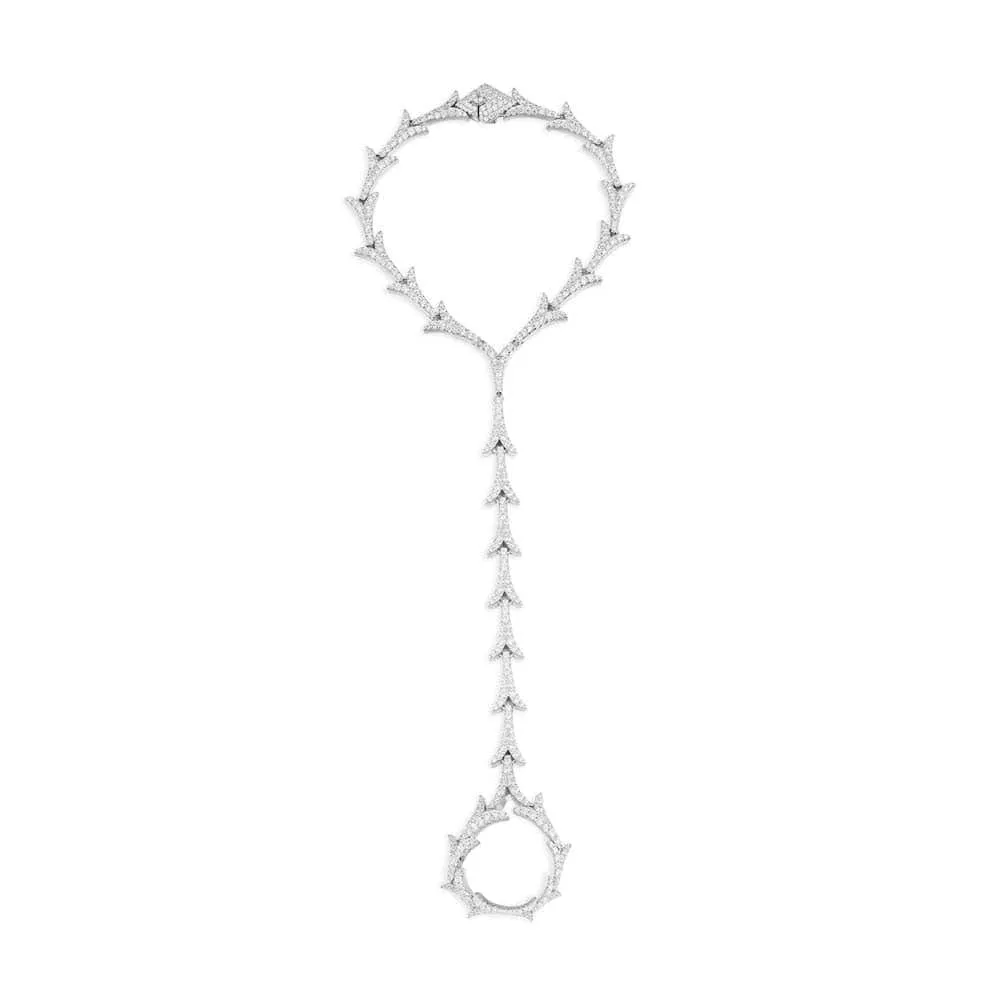Dragon Tail Hand Bracelet with Ring