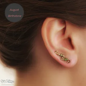 Ear Wings Peridot 14ct Yellow Gold