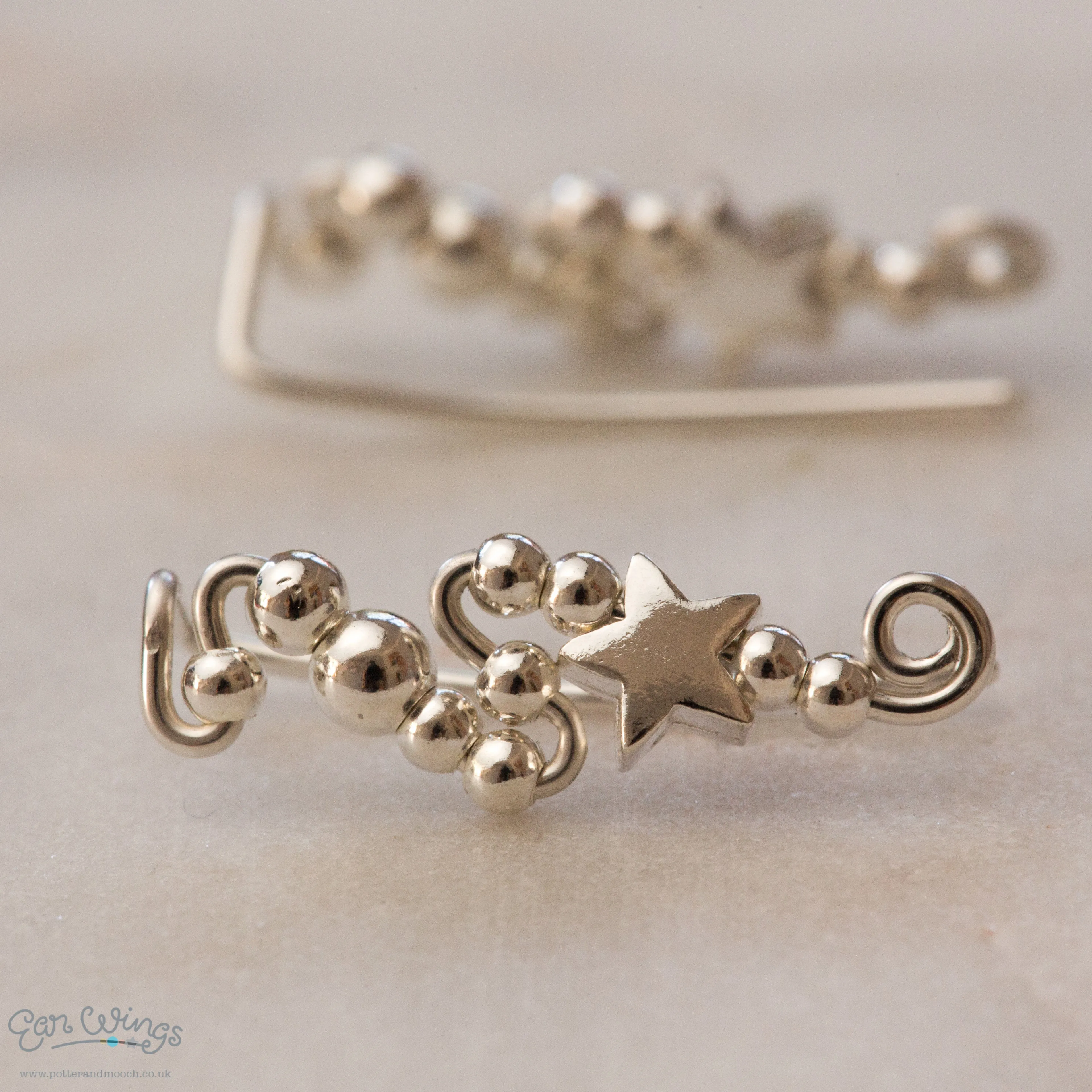 Ear Wings Sterling Silver Star