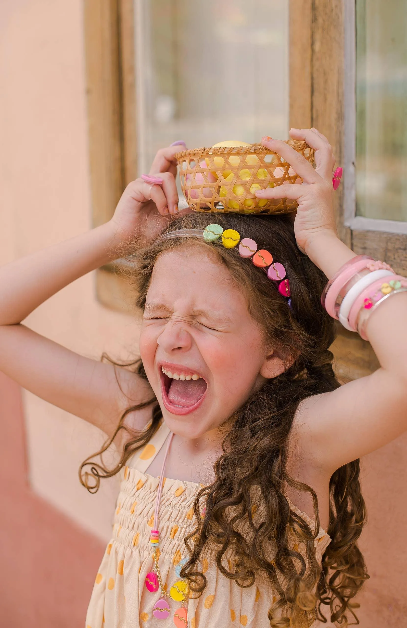 Easter Eggs Satin Headband