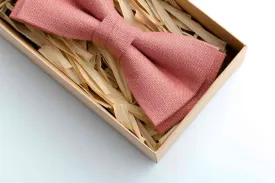Effortlessly Stylish - Our Pre-tied Pink Bow Tie is Perfect for Groomsmen and Weddings