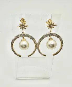Encircled Pearl Earrings