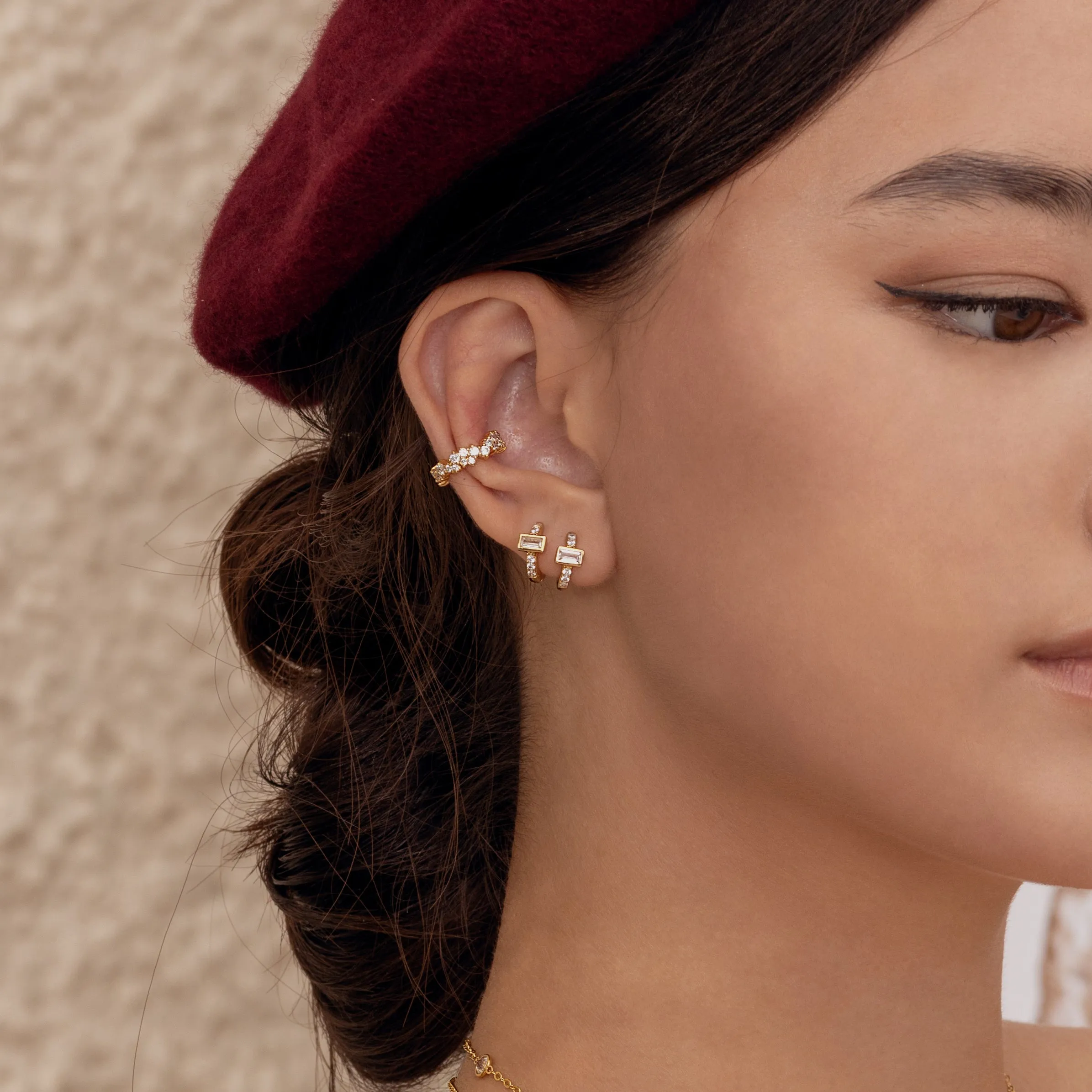 Encrusted Pave Ear Cuff
