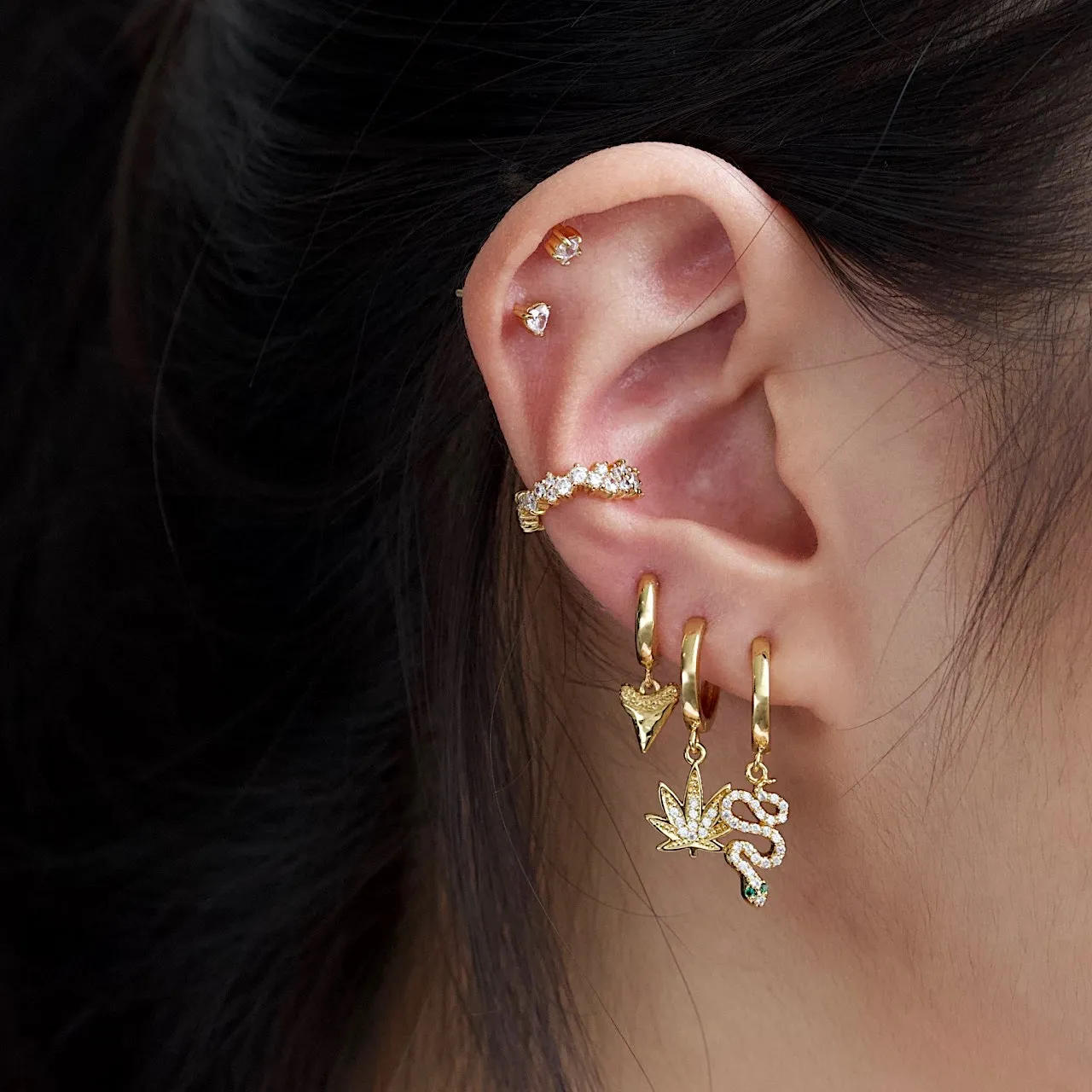 Encrusted Pave Ear Cuff