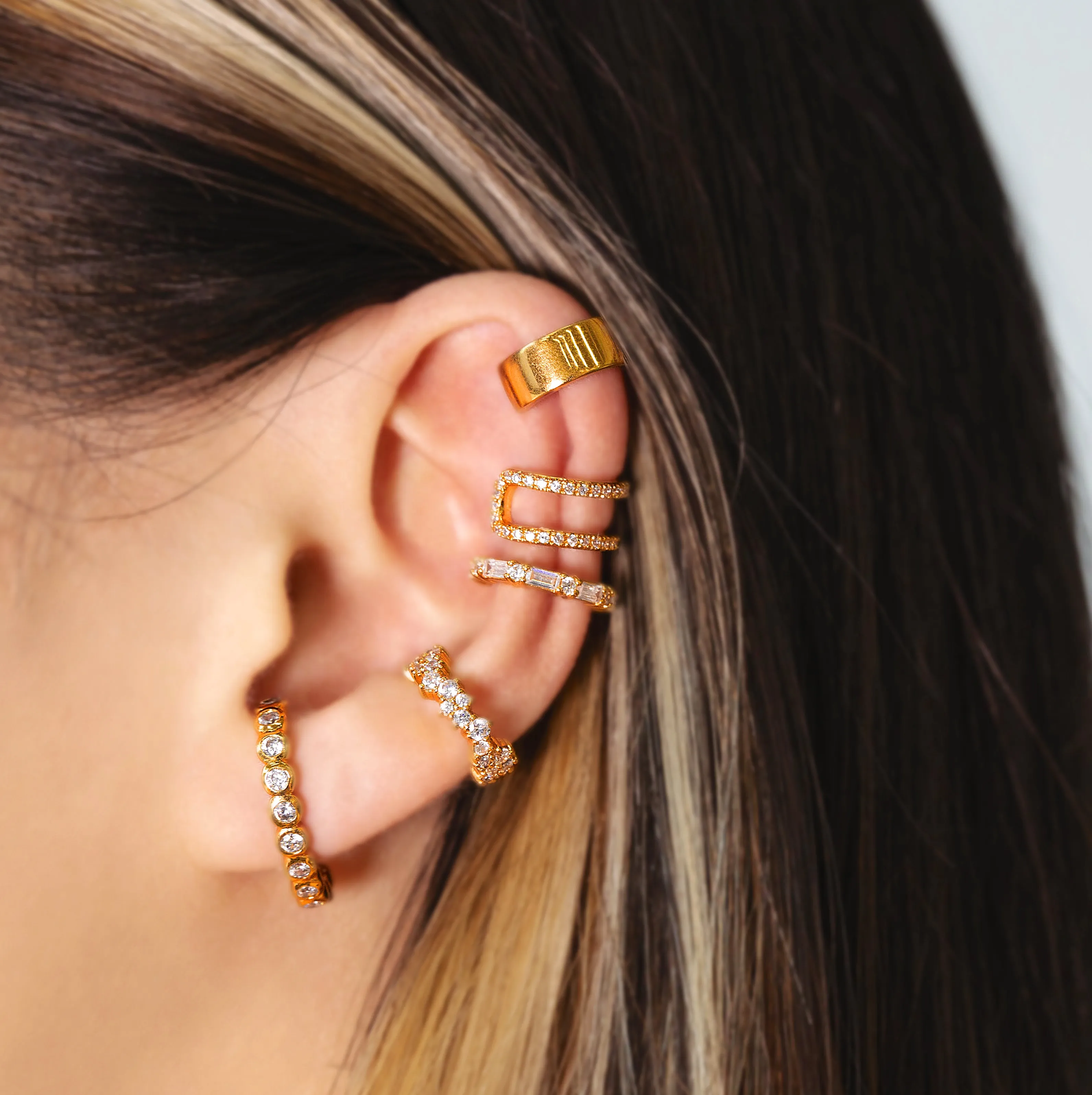 Encrusted Pave Ear Cuff