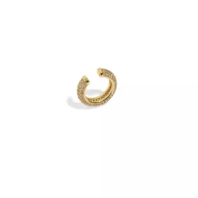 ESSENTIAL GOLDEN PAVE EAR CUFF