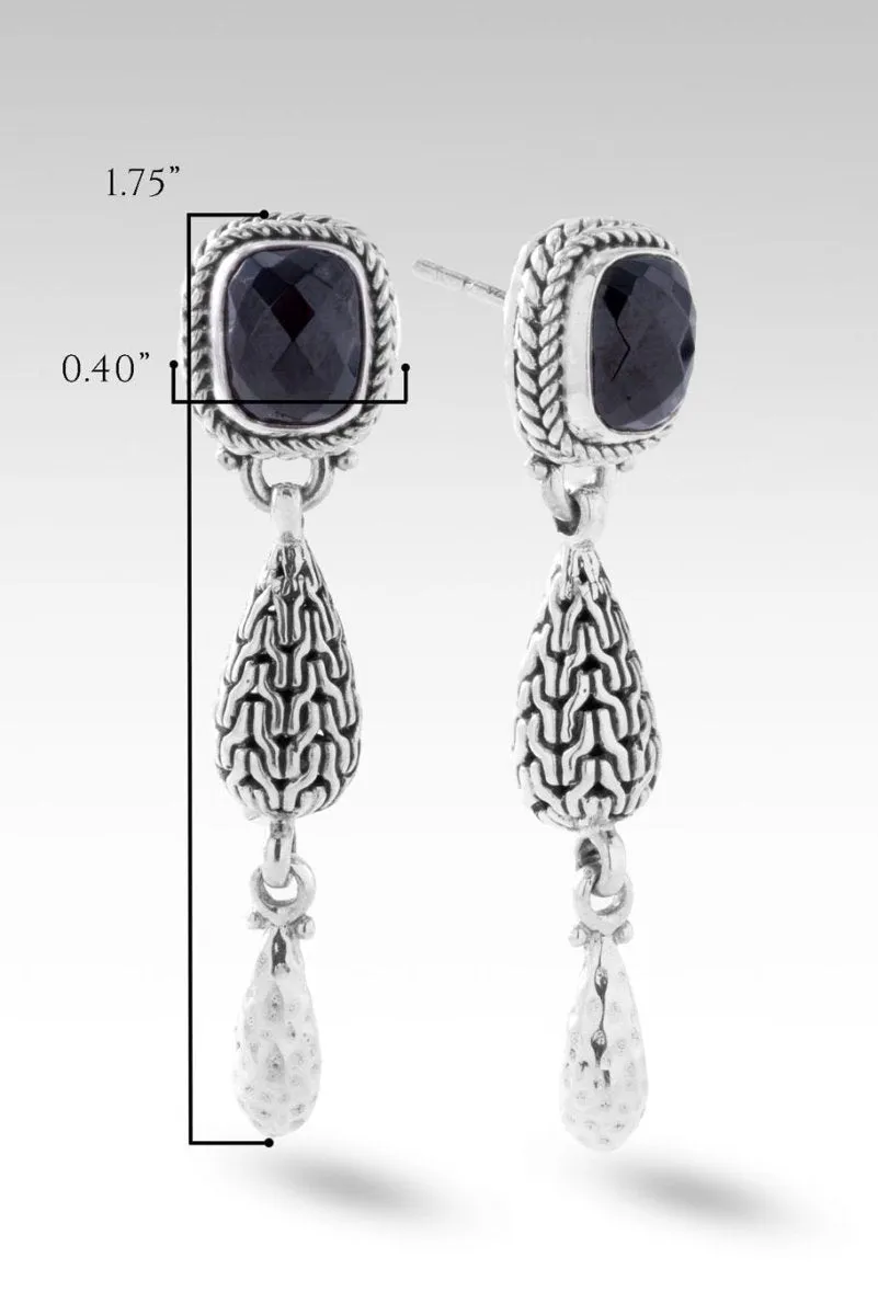 Fear Not Earrings™ in Black Spinel