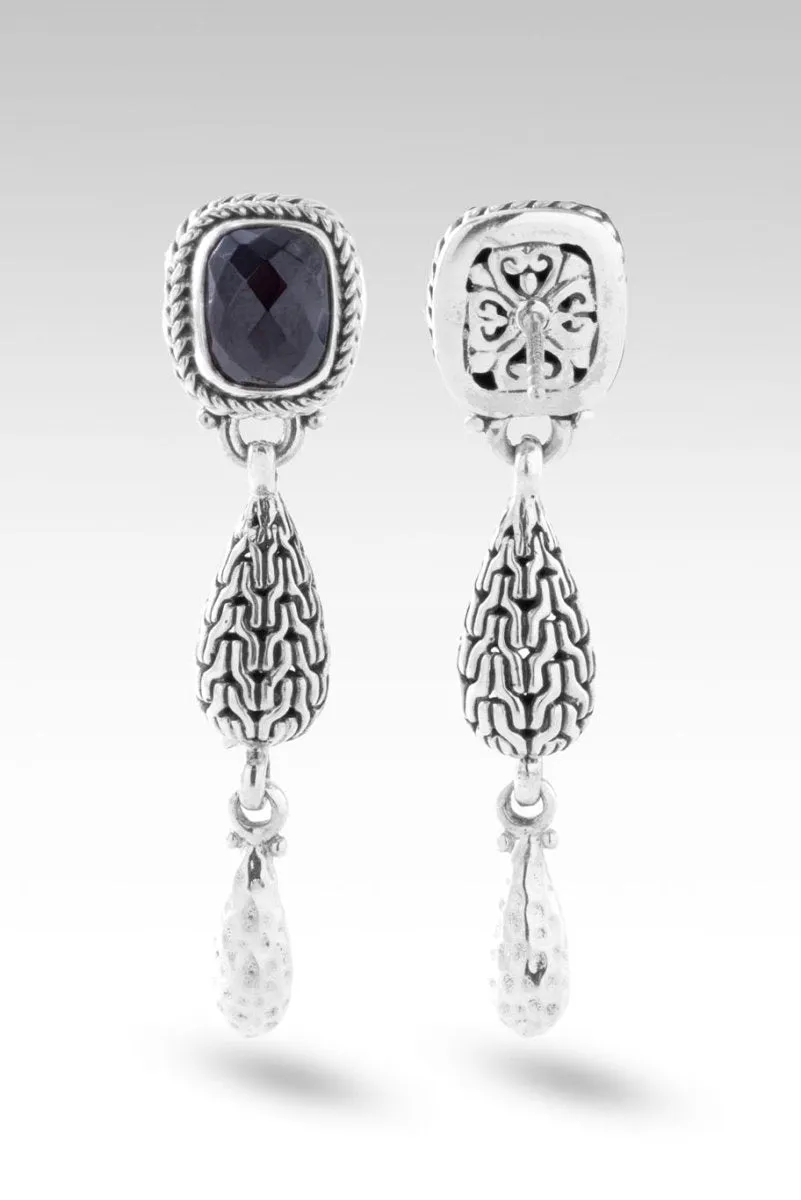 Fear Not Earrings™ in Black Spinel