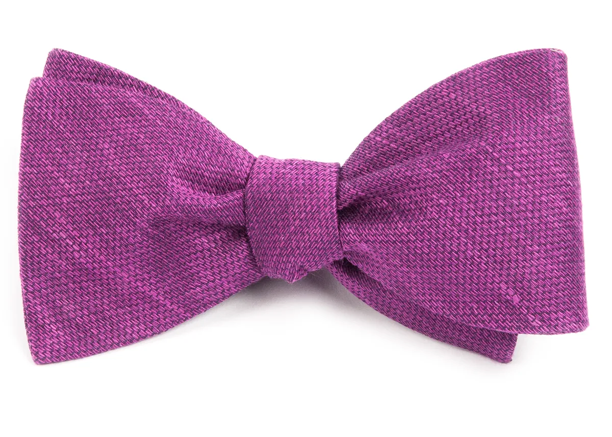 Festival Textured Solid Azalea Bow Tie