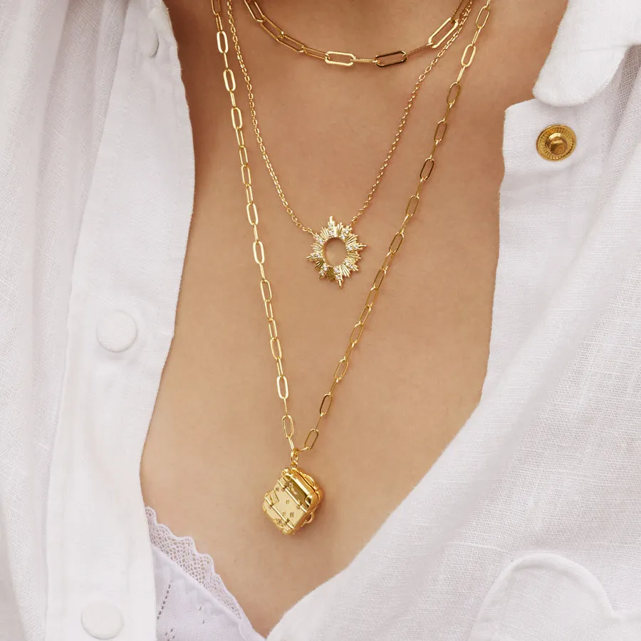Found Luggage Gold Necklace