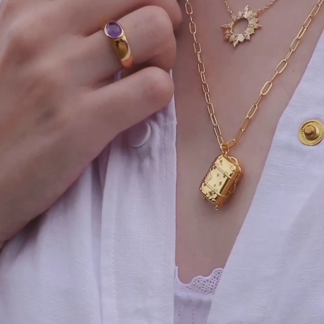 Found Luggage Gold Necklace