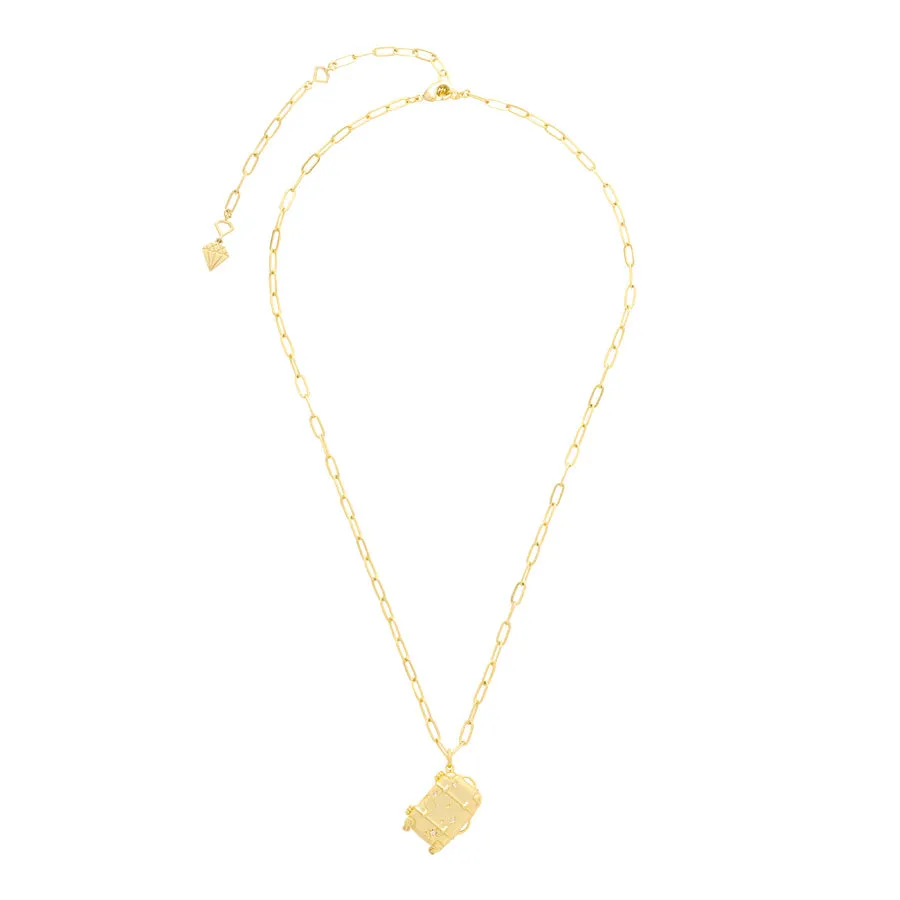 Found Luggage Gold Necklace