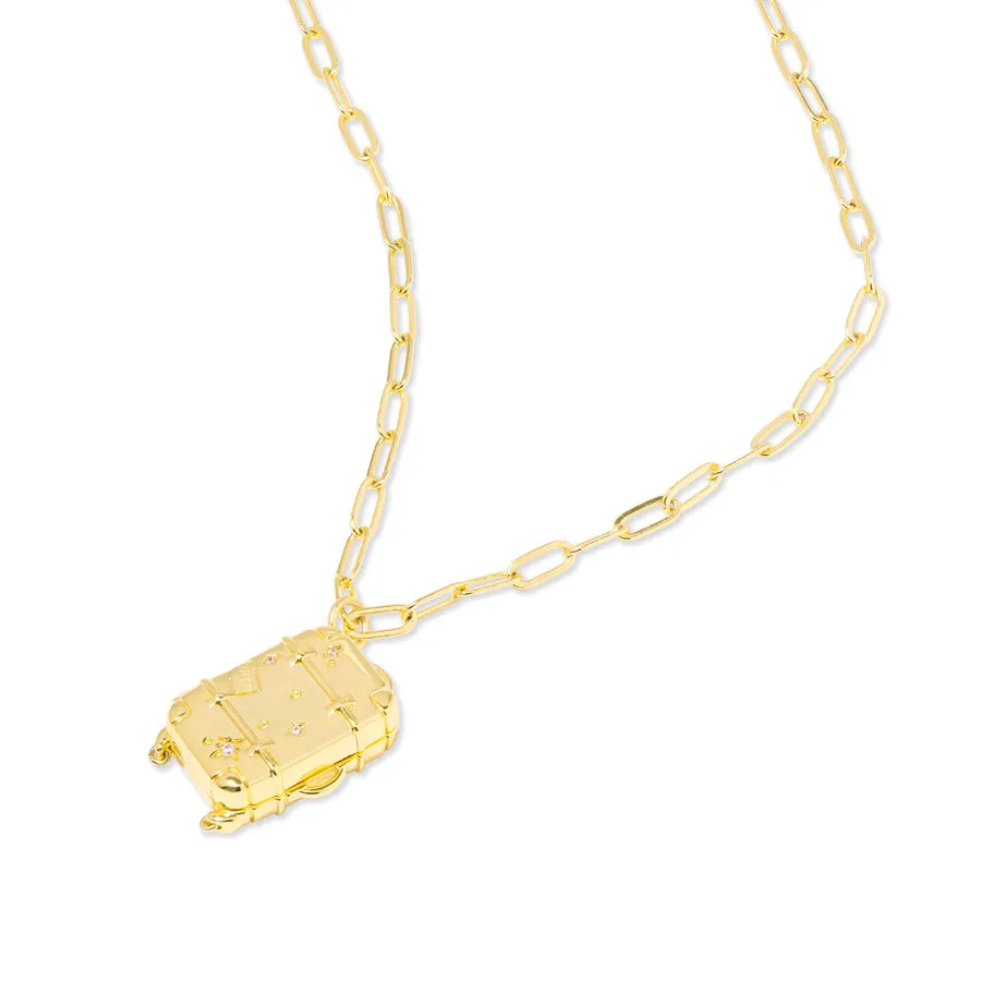 Found Luggage Gold Necklace