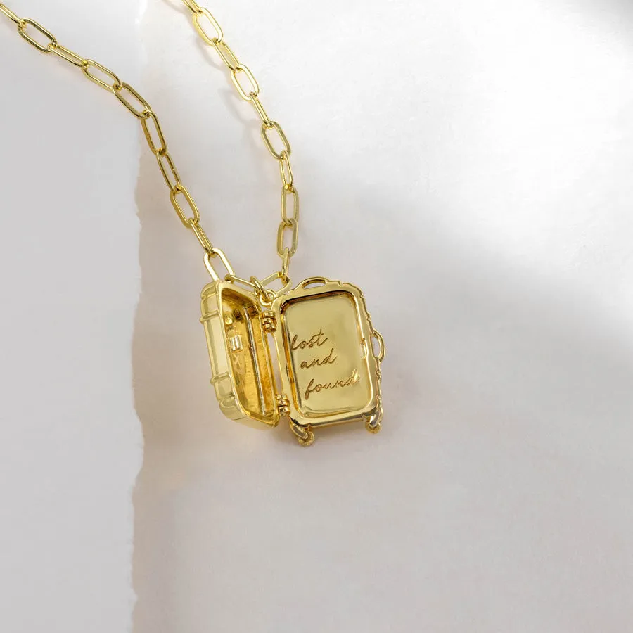 Found Luggage Gold Necklace