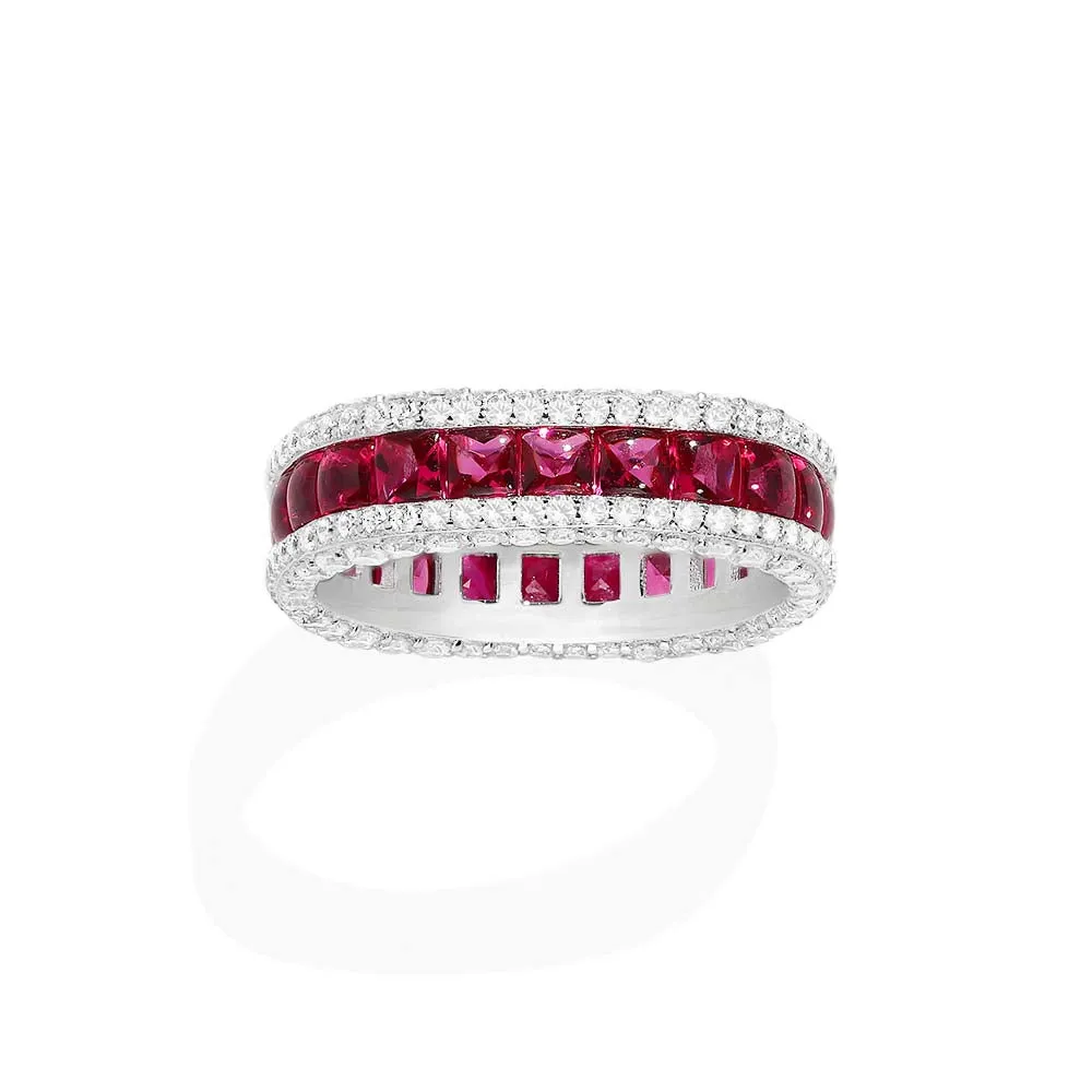 Fuchsia Pavé Ring