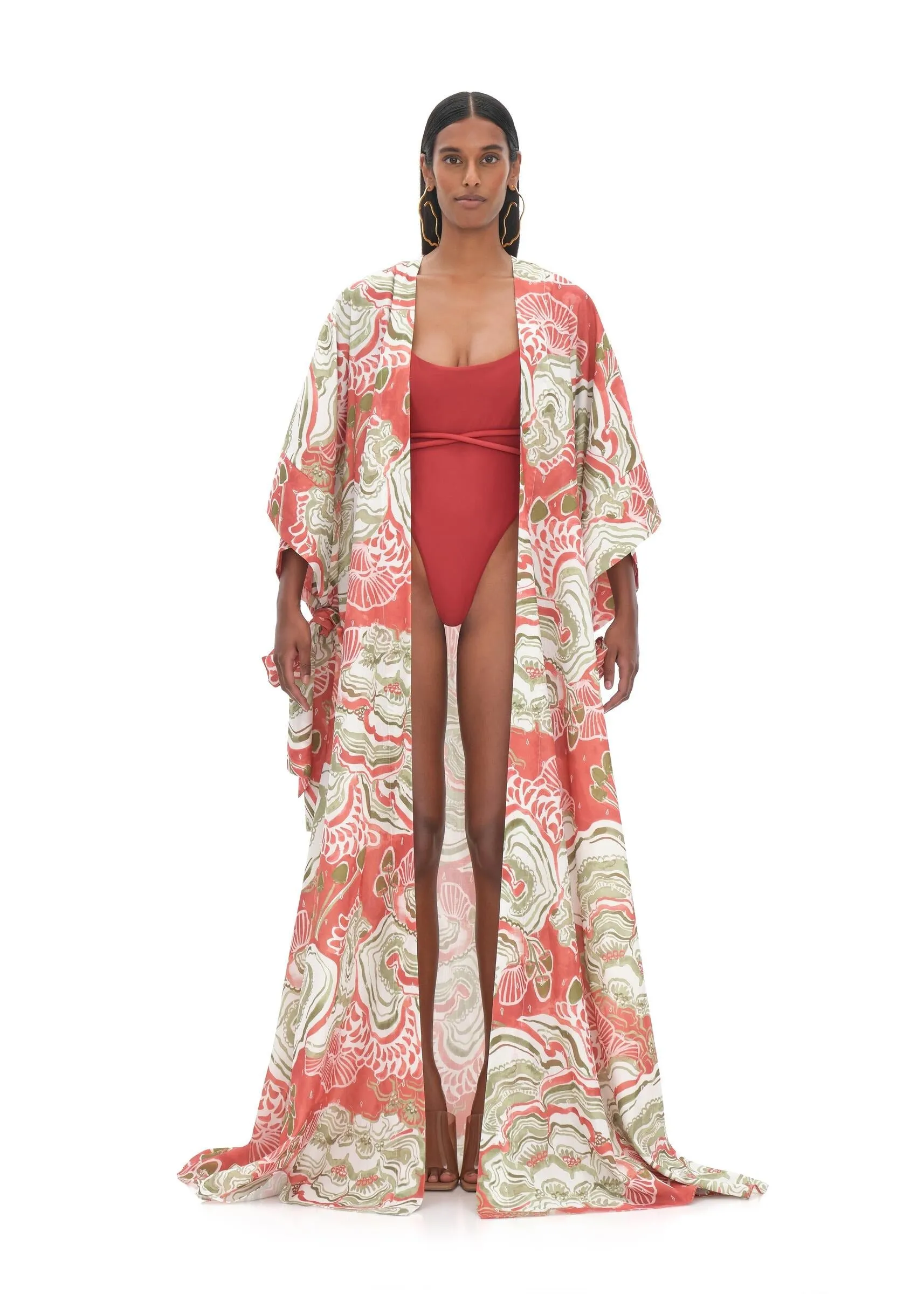 Gamba Abstract Mushroom Robe