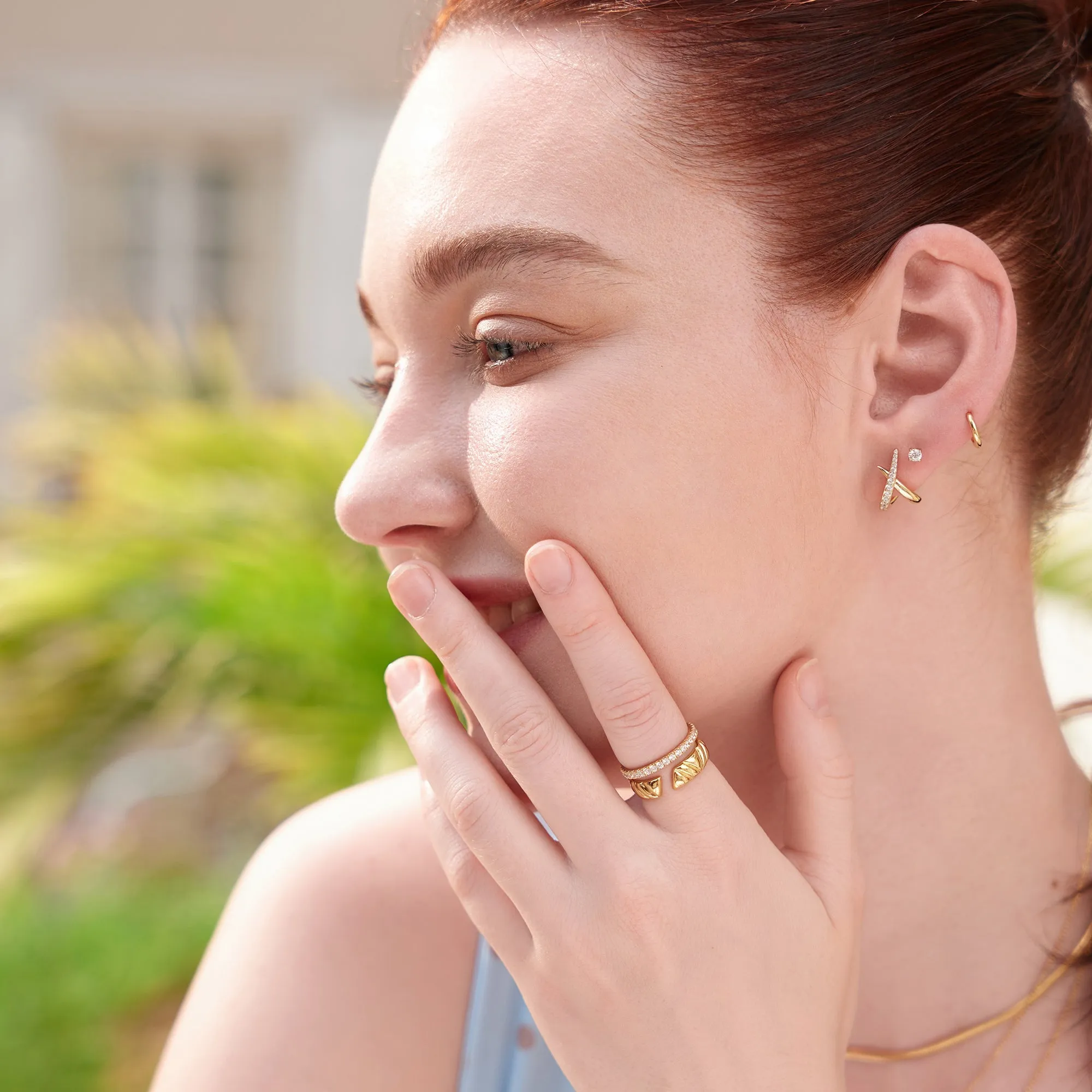 Gold Pave Ring