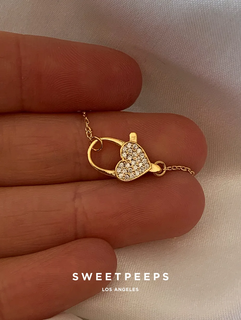 Heart Clasp Necklace (Heart)