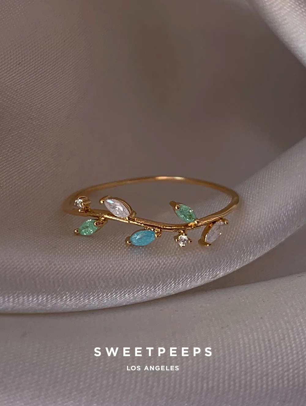 Iroha Crystal Branch Ring