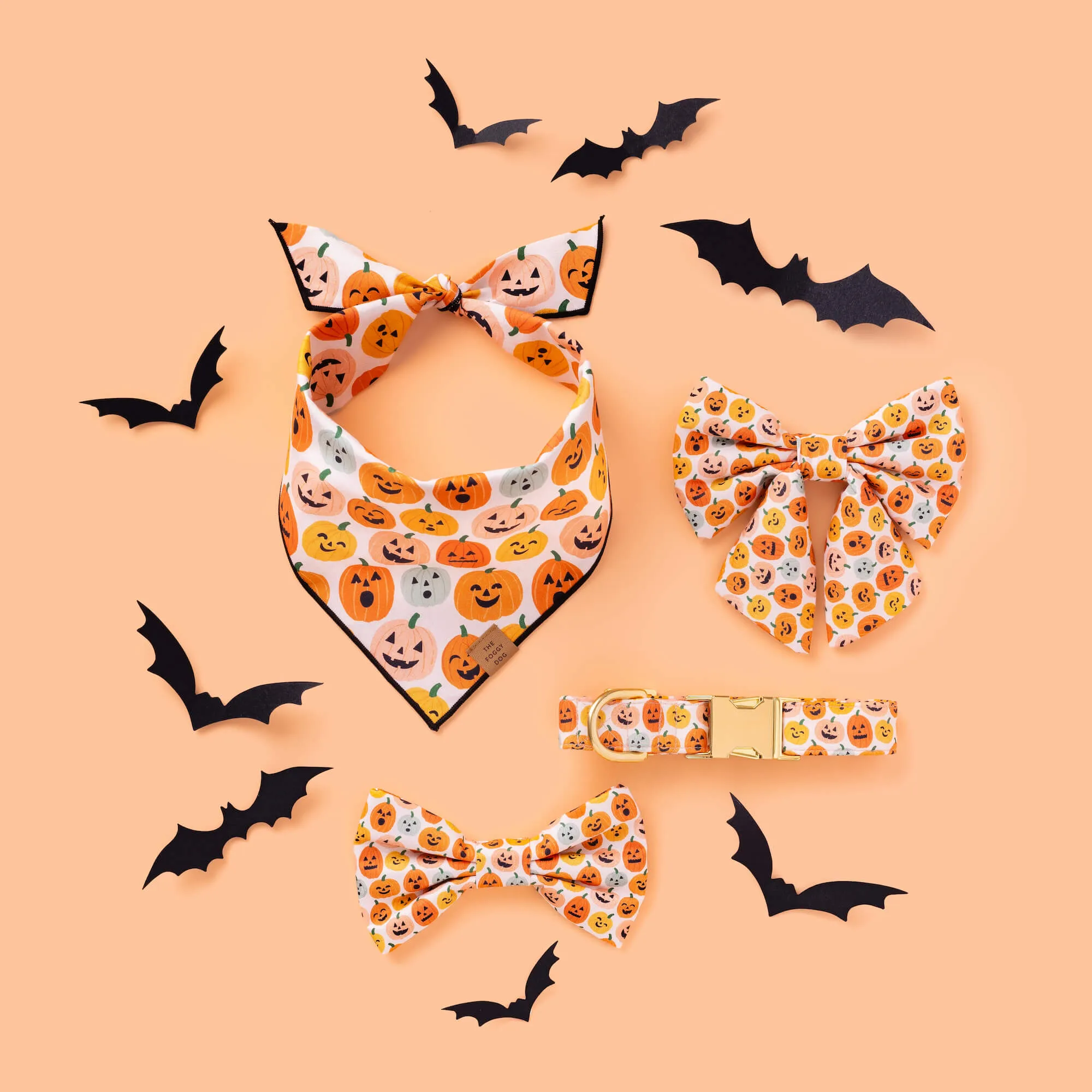 Jack-o’-Lanterns Lady Bow Collar
