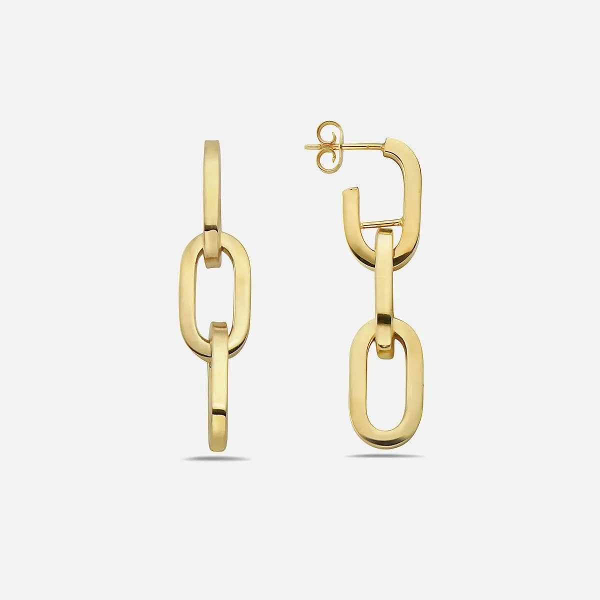 Joy Signature Link Dangle Earrings