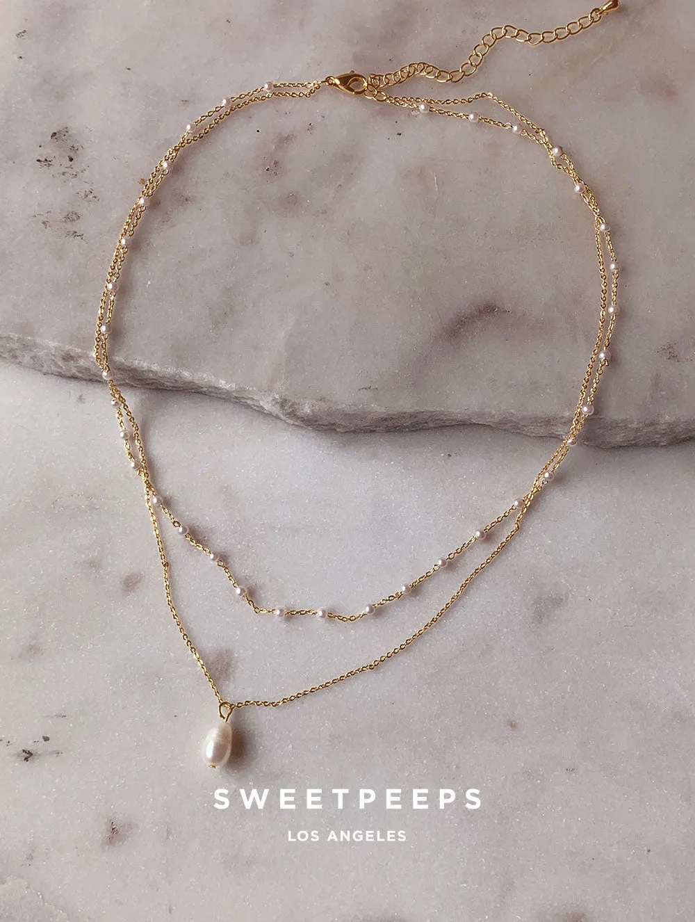 Knightly Pearl Layered Necklace