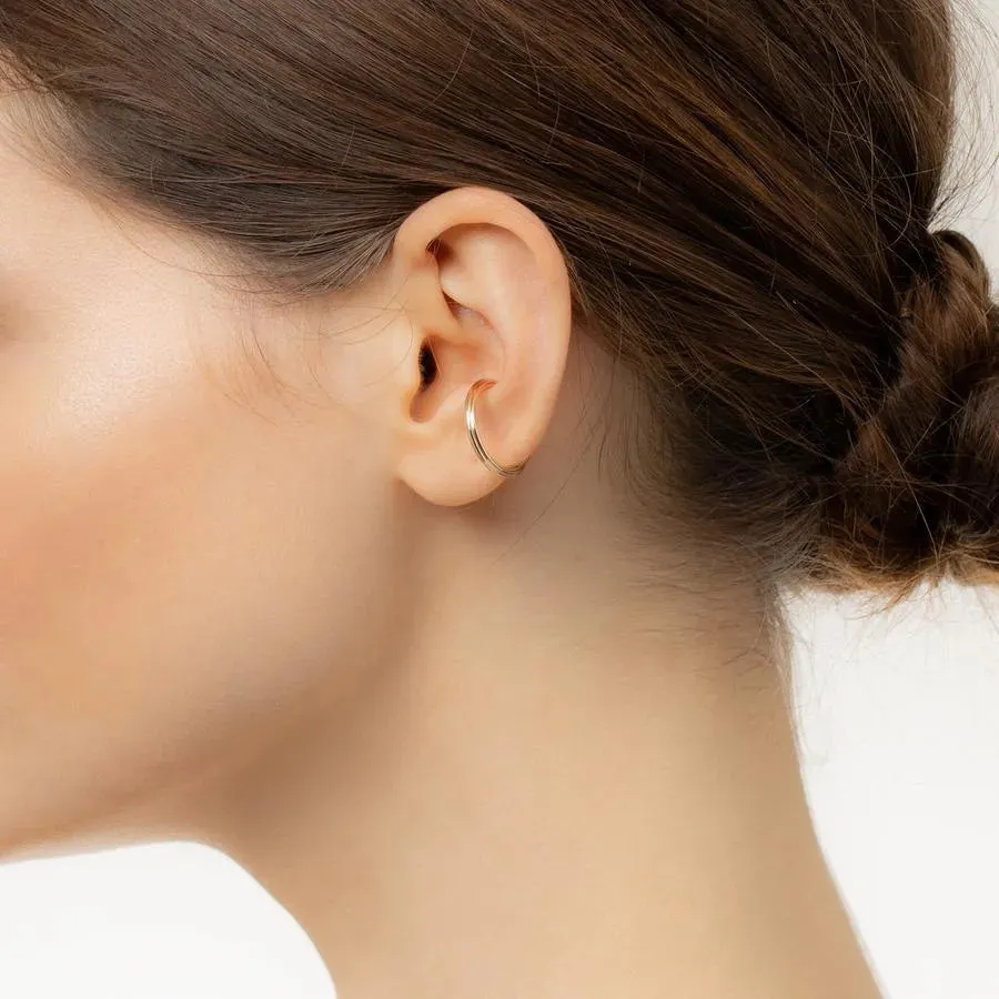 Large Dune Round Ear Cuff