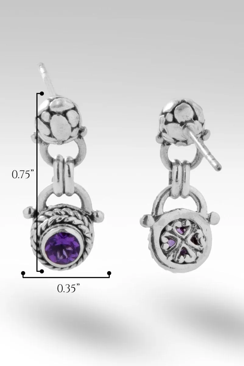 Lasting Change Earrings II™ in Amethyst