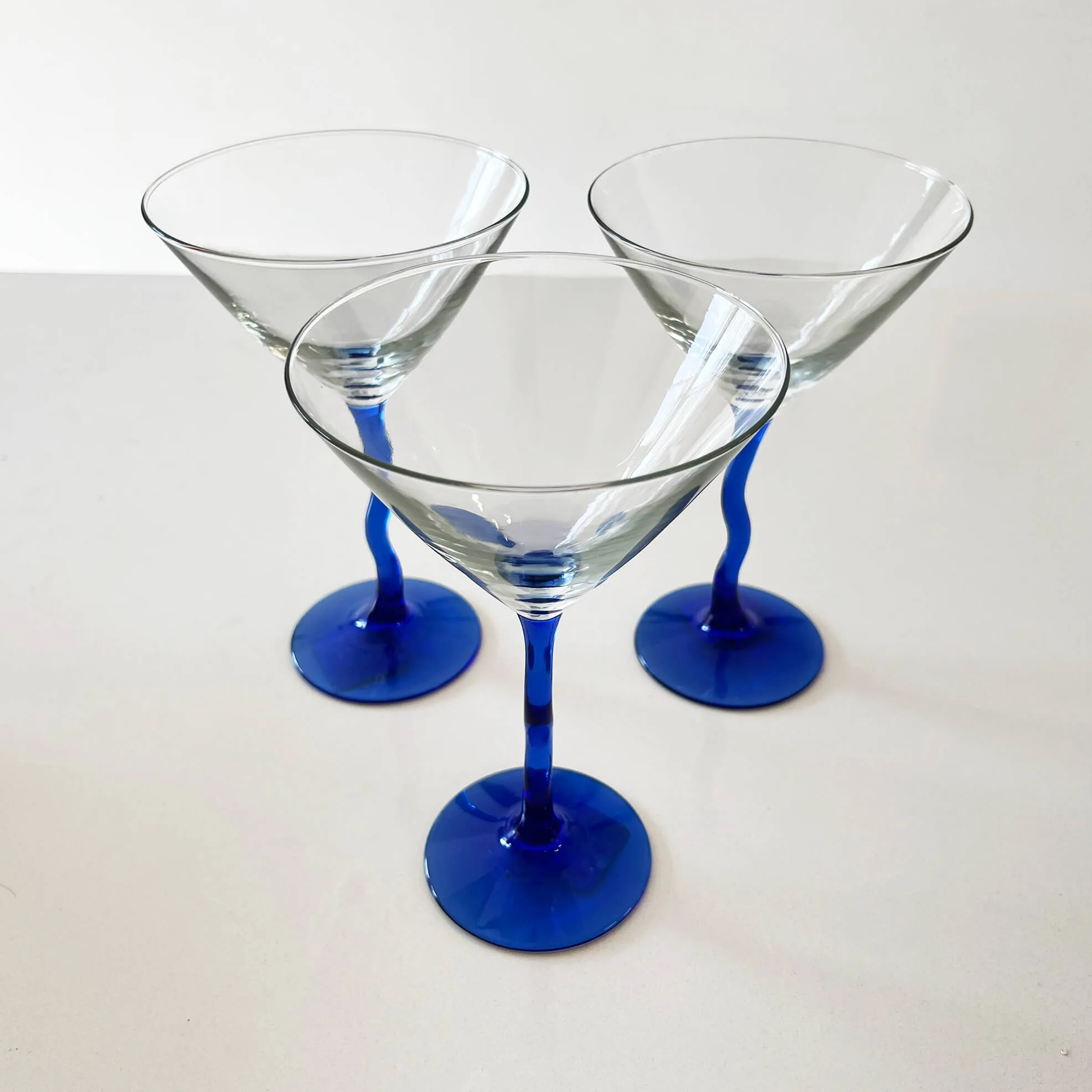 Libbey Cobalt Blue Martini Glass Set