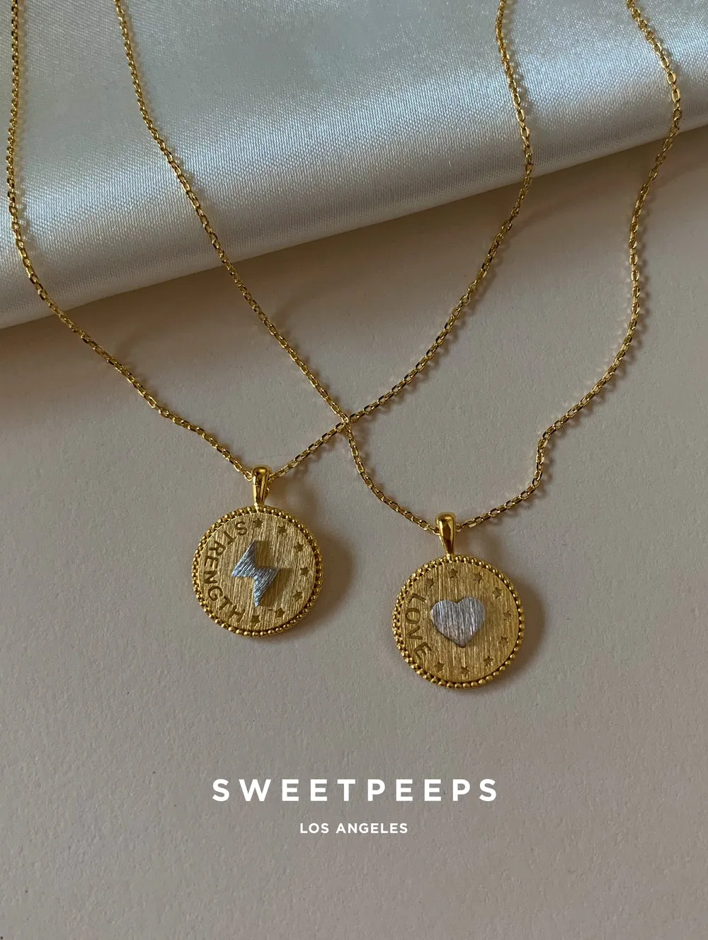 Love Coin Pendant Necklace