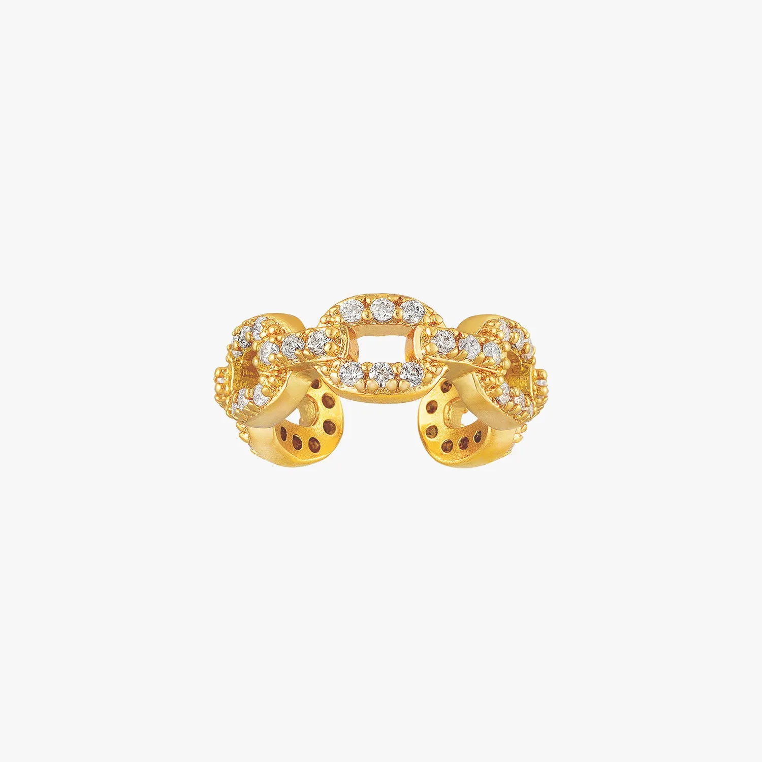 Luxe Pave Chain Ear Cuff