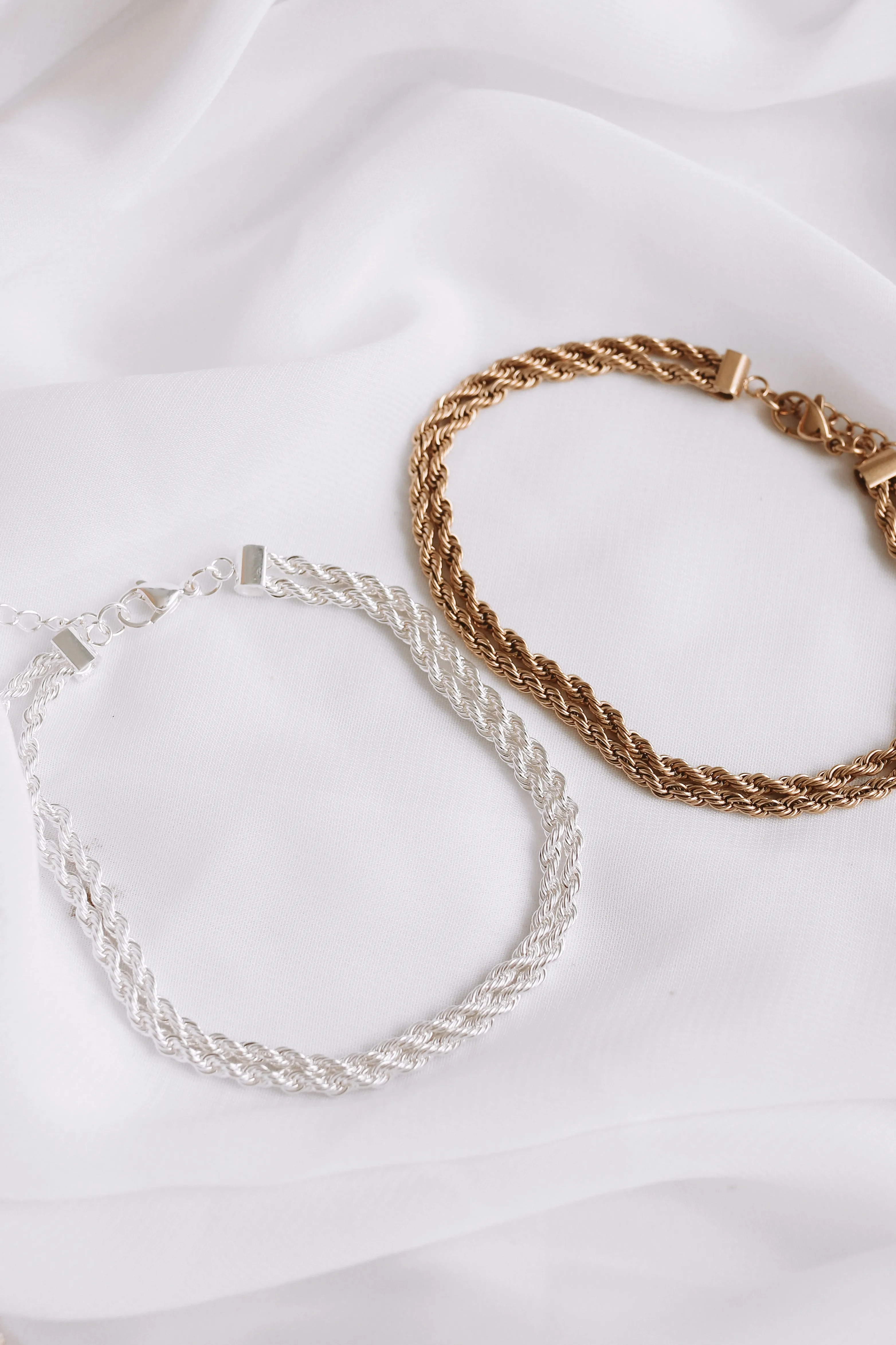 Macy - Gold or Silver Stainless Steel Anklet