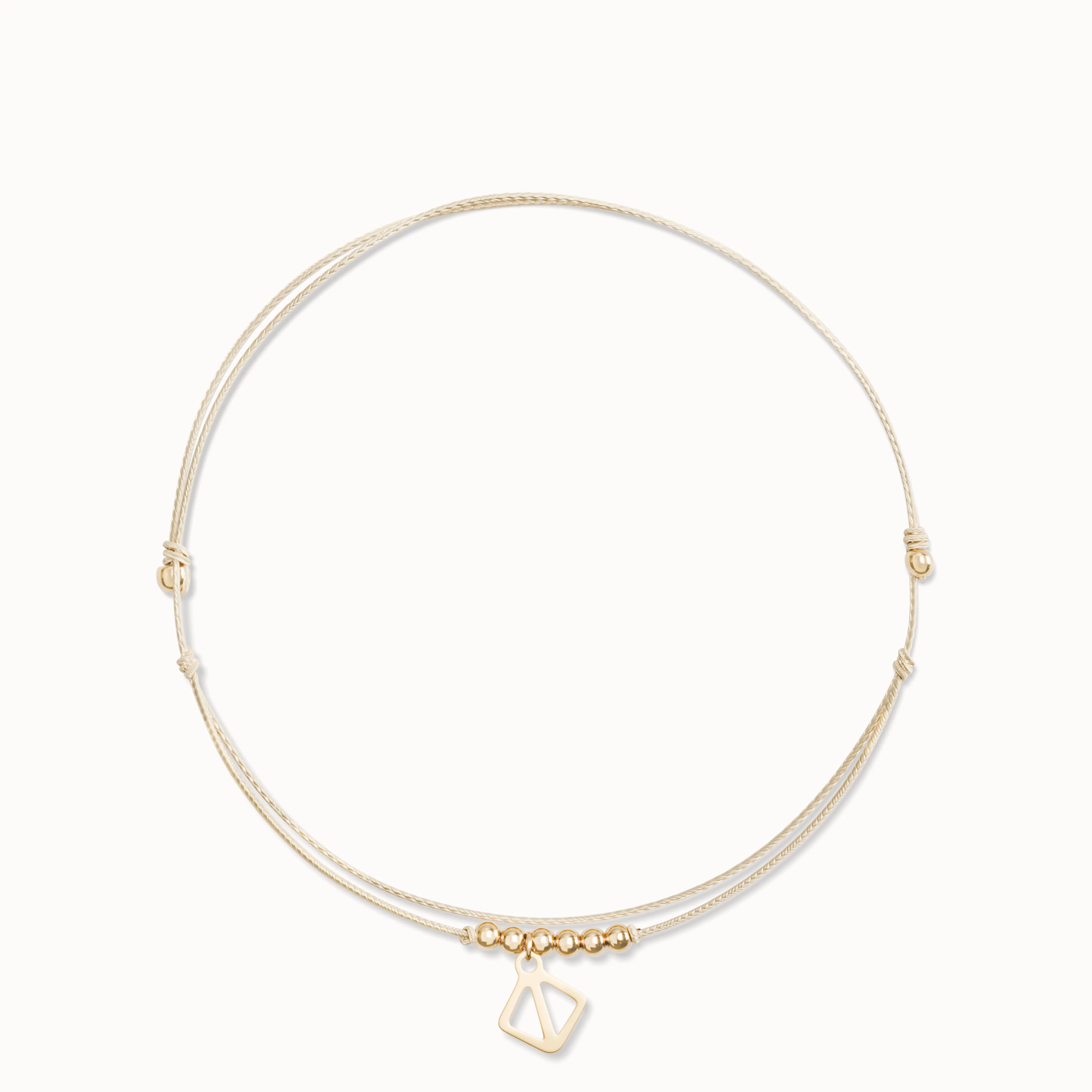 Makaro Mini Anklet - beige