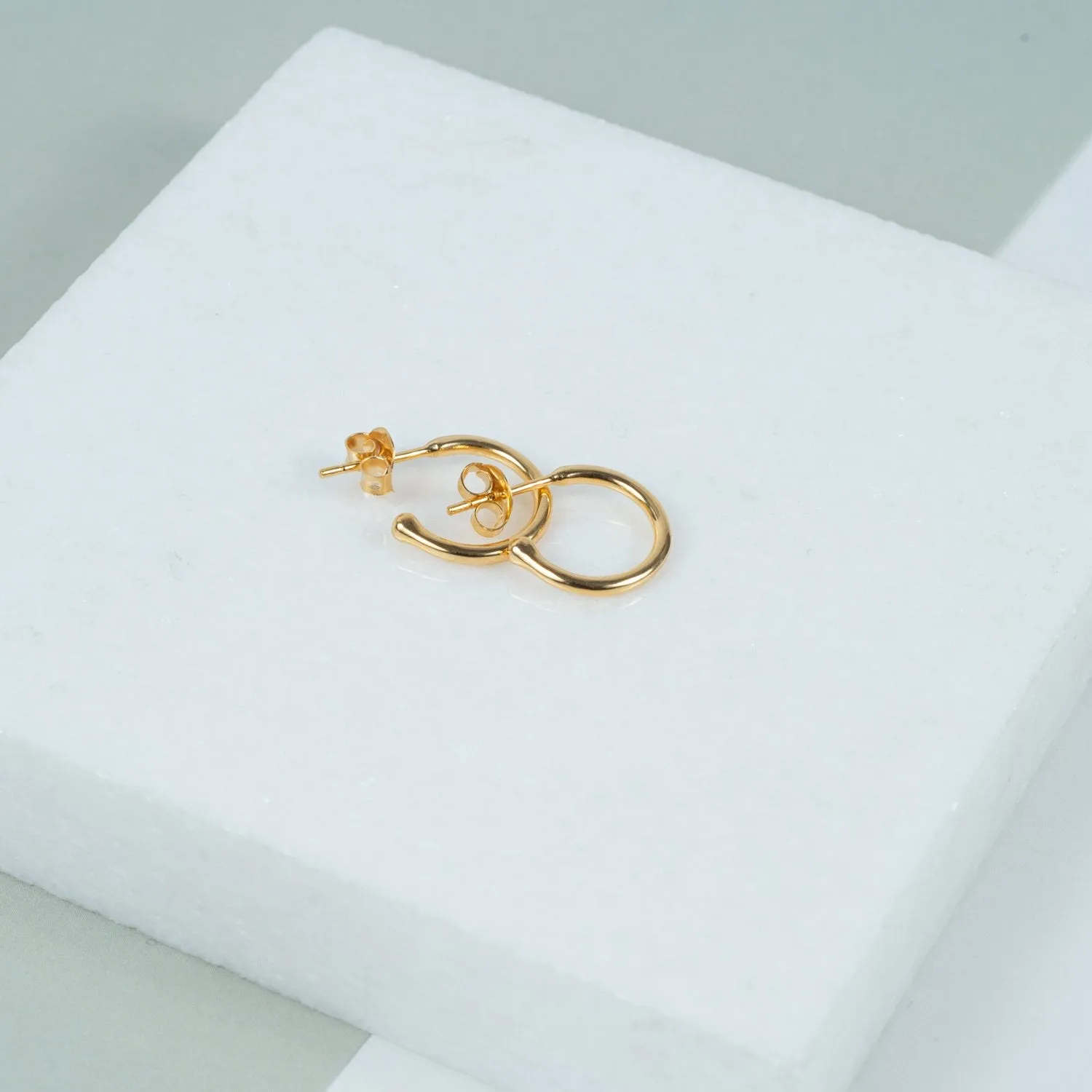 Manhattan Gold Vermeil Hoop Earrings