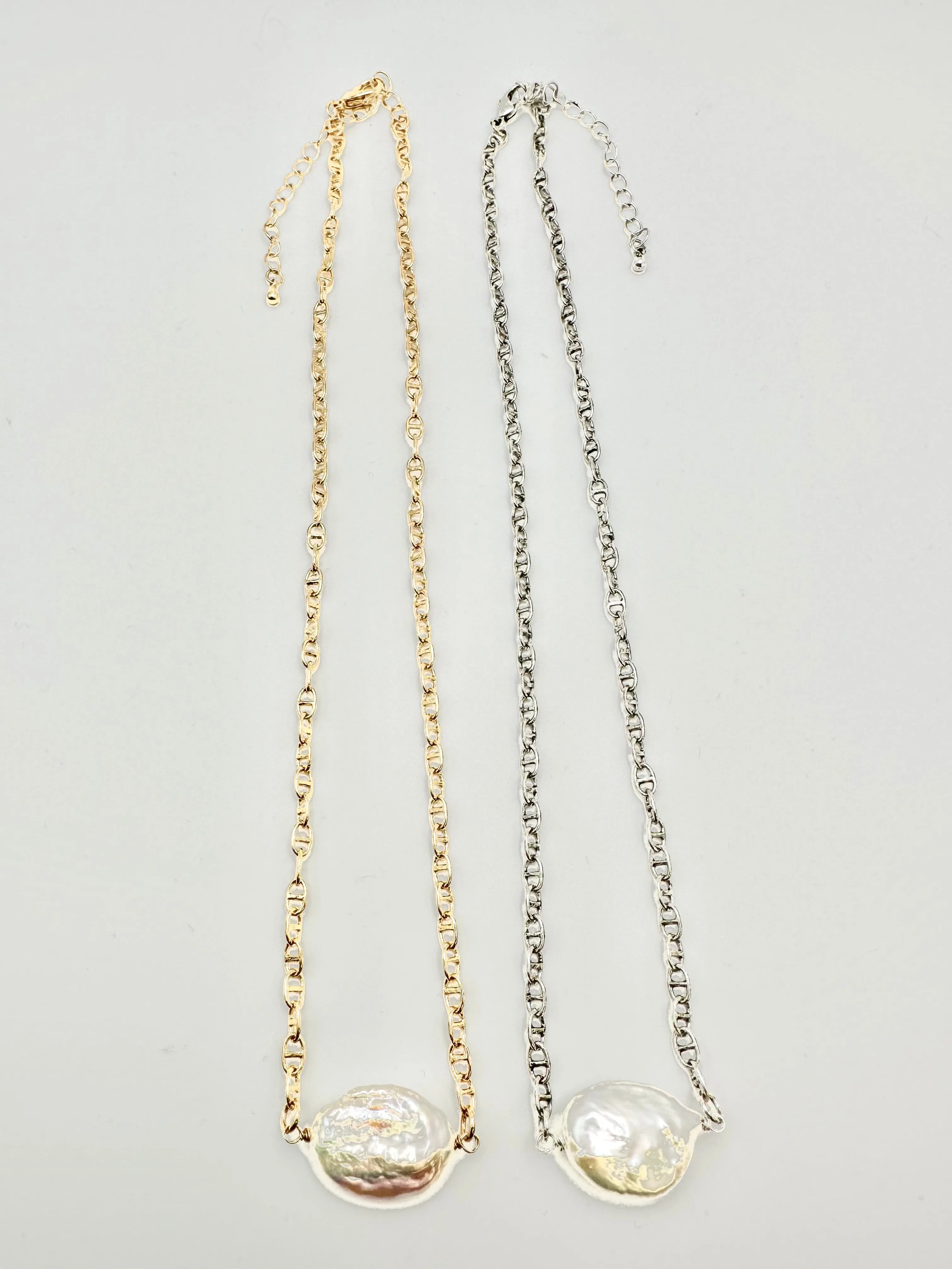 Mariner Chain with Pearl Necklace