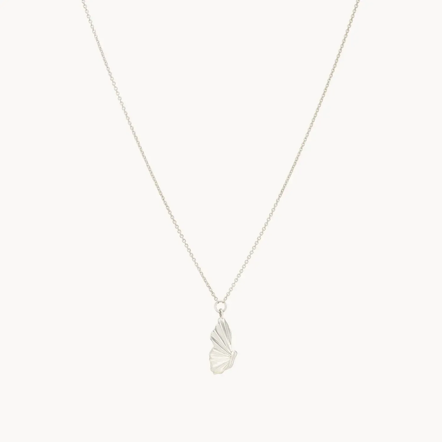 metamorphosis butterfly wing necklace - sterling silver