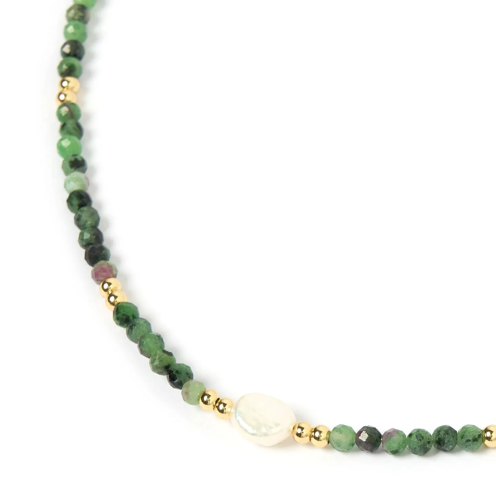 Mila Gemstone Necklace - Clinozoisite