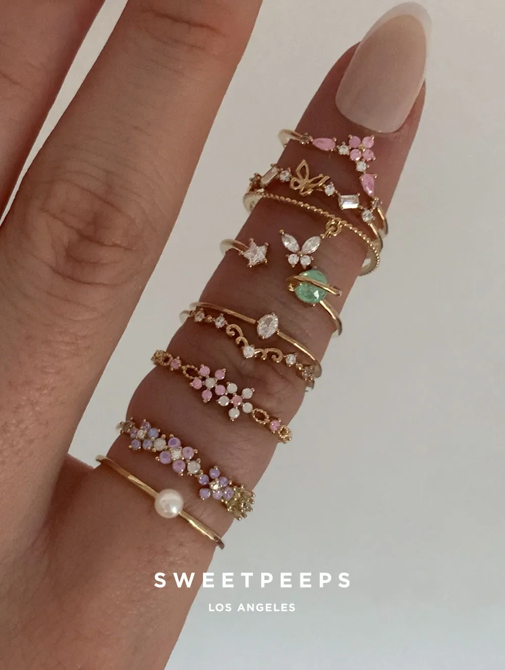 Mint Saturn Ring (Gold)