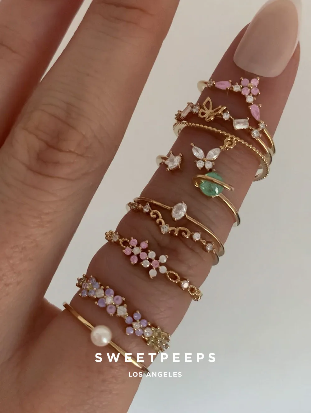 Mint Saturn Ring (Gold)