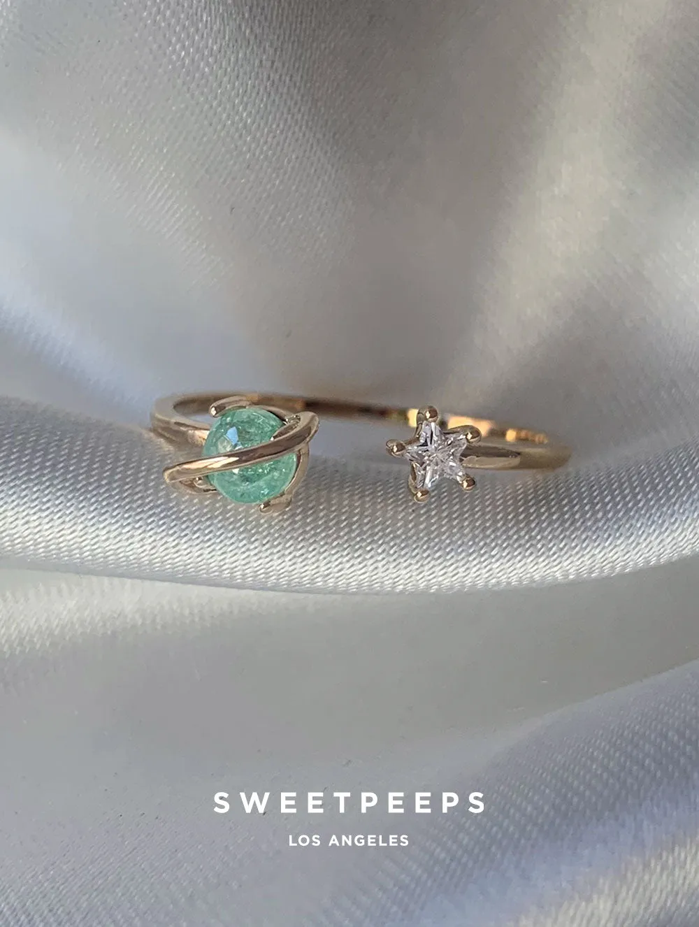 Mint Saturn Ring (Gold)