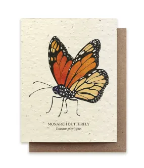 Monarch Butterfly Plantable Seed Card
