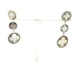 MOP Clover Triple Drop Earring