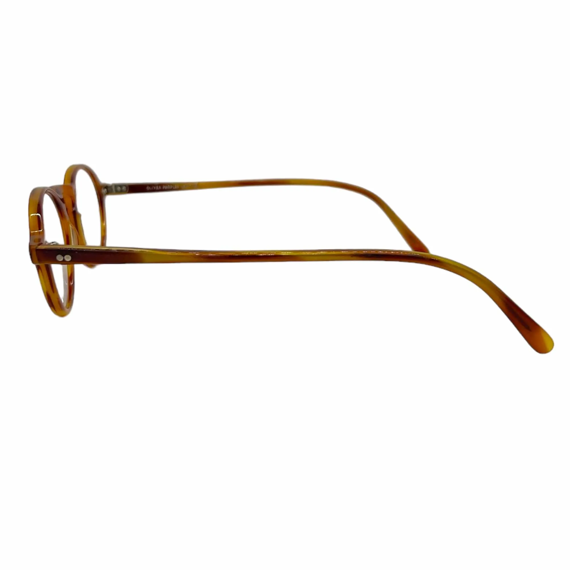 OLIVER PEOPLES Cooper Unisex Eyeglasses - Light Brown & Rust