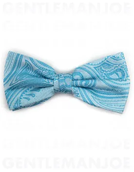 Paisley Turquoise Bowtie