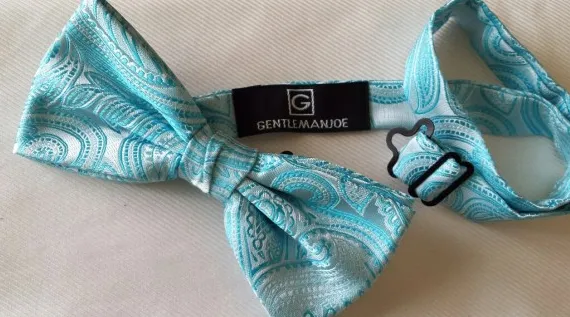 Paisley Turquoise Bowtie