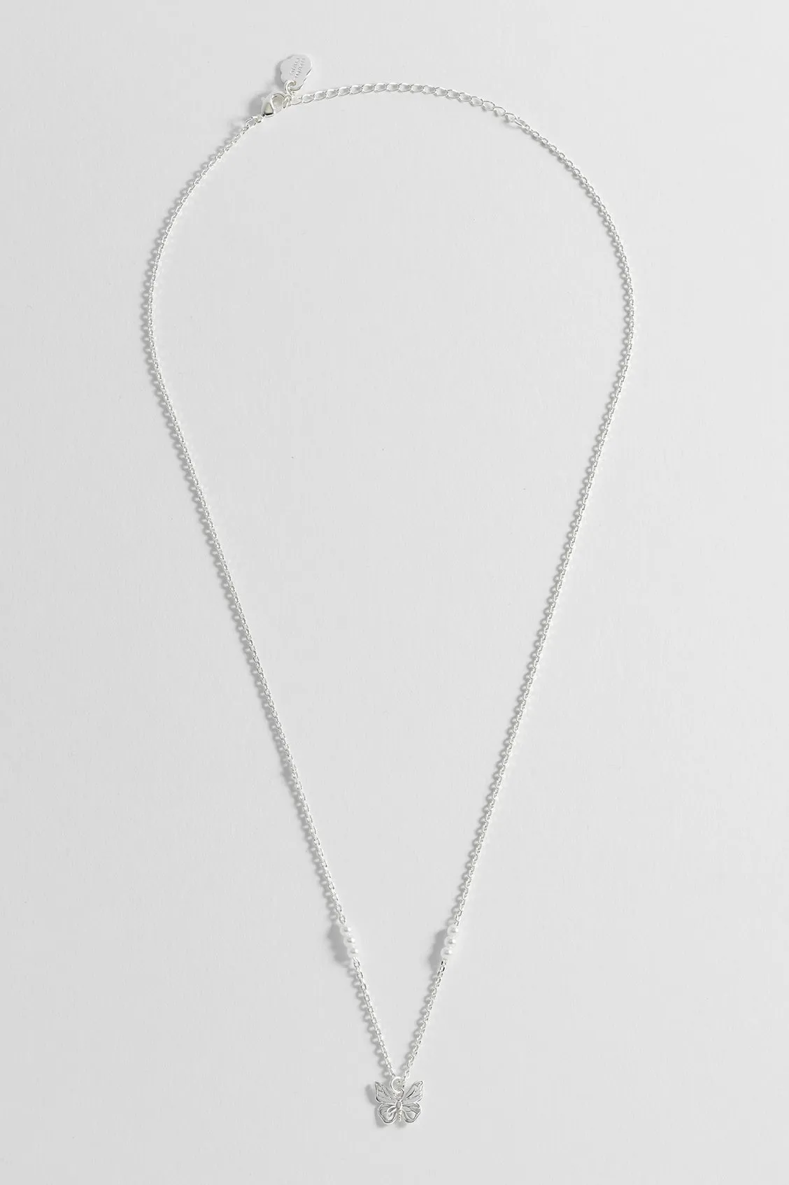 Pearl Butterfly Pendant Necklace