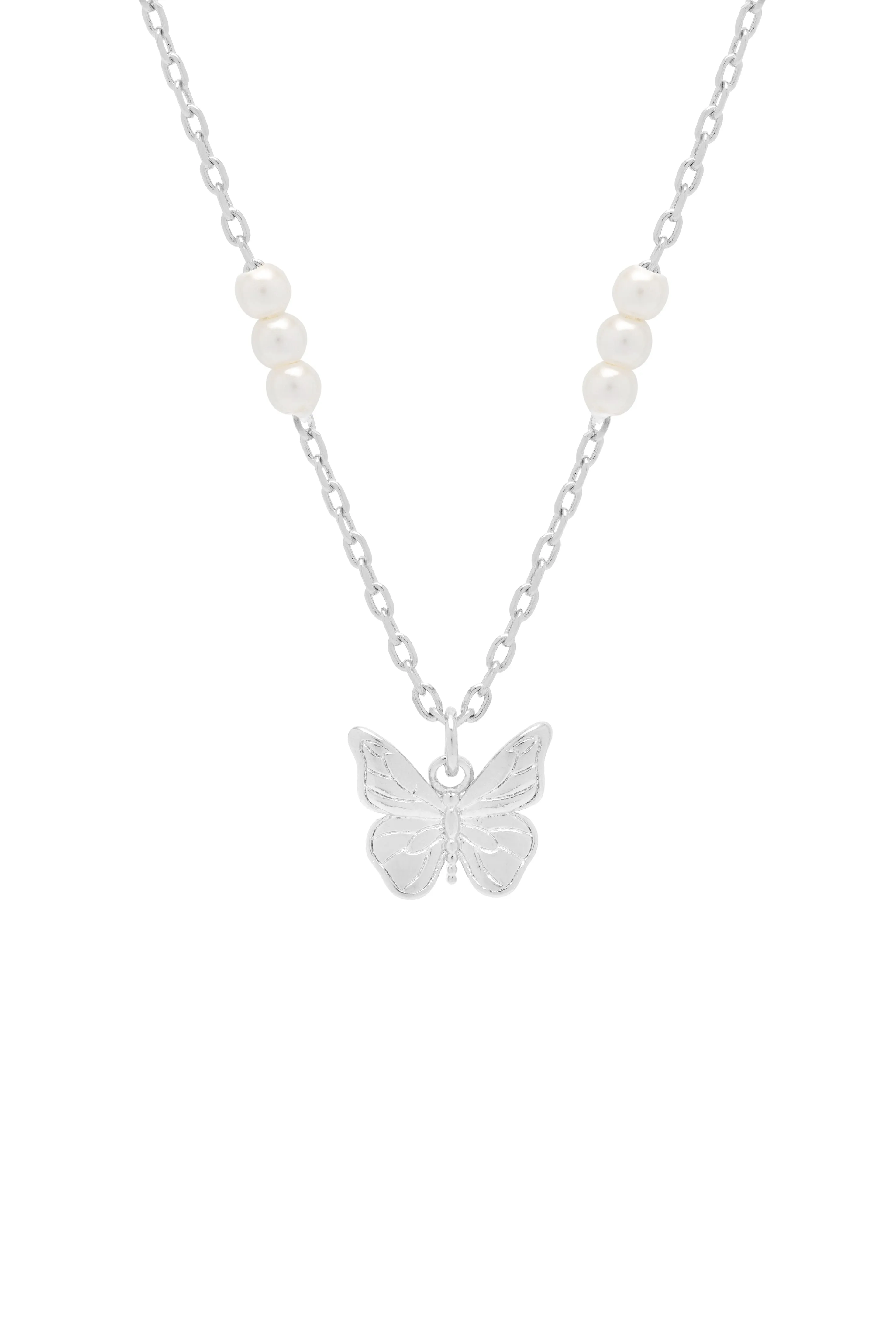 Pearl Butterfly Pendant Necklace