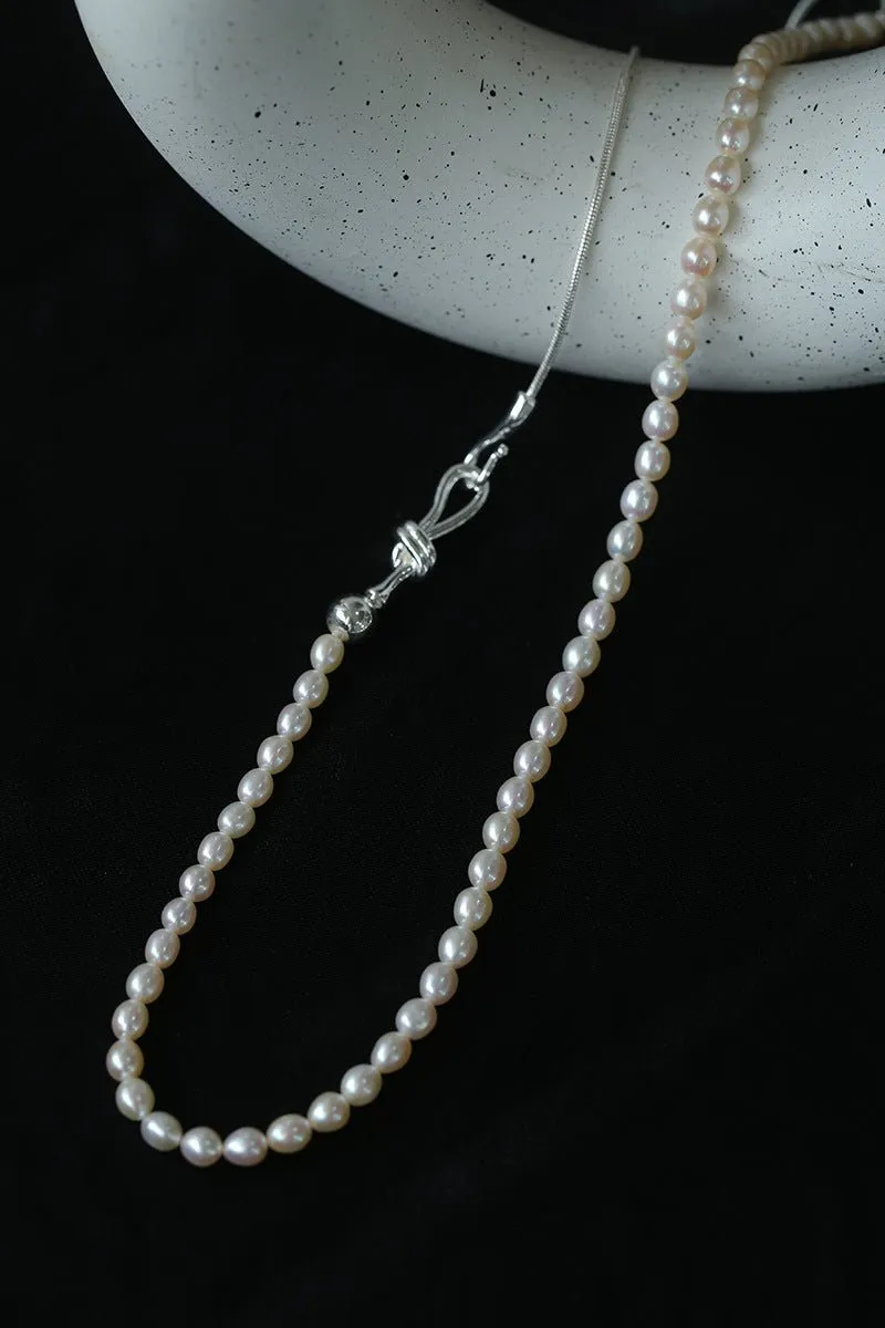 Pearl Splicing Chain Multilayer Long Necklace Sweater Chain