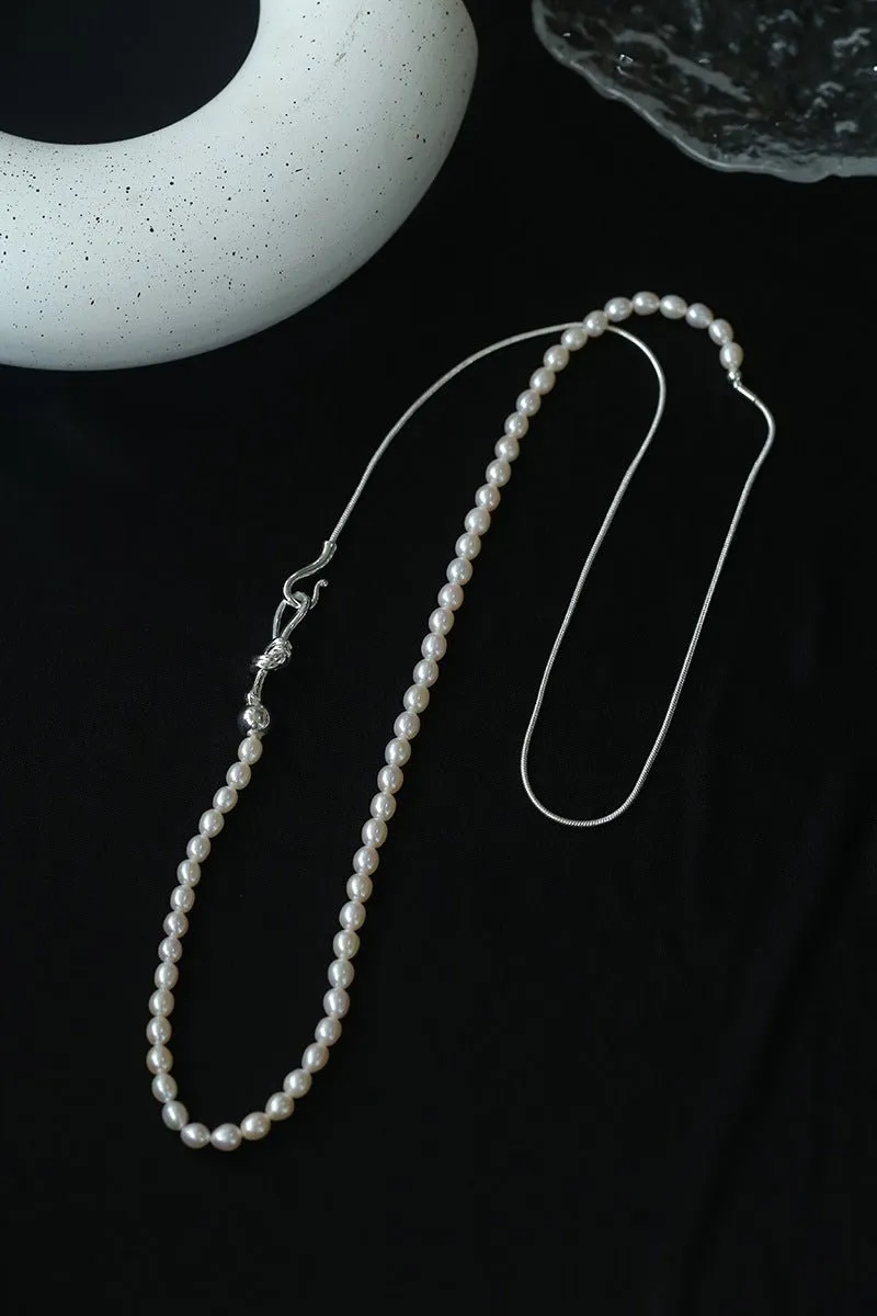 Pearl Splicing Chain Multilayer Long Necklace Sweater Chain